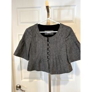 Tabitha Wool Blend Cropped Jacket, Size Small